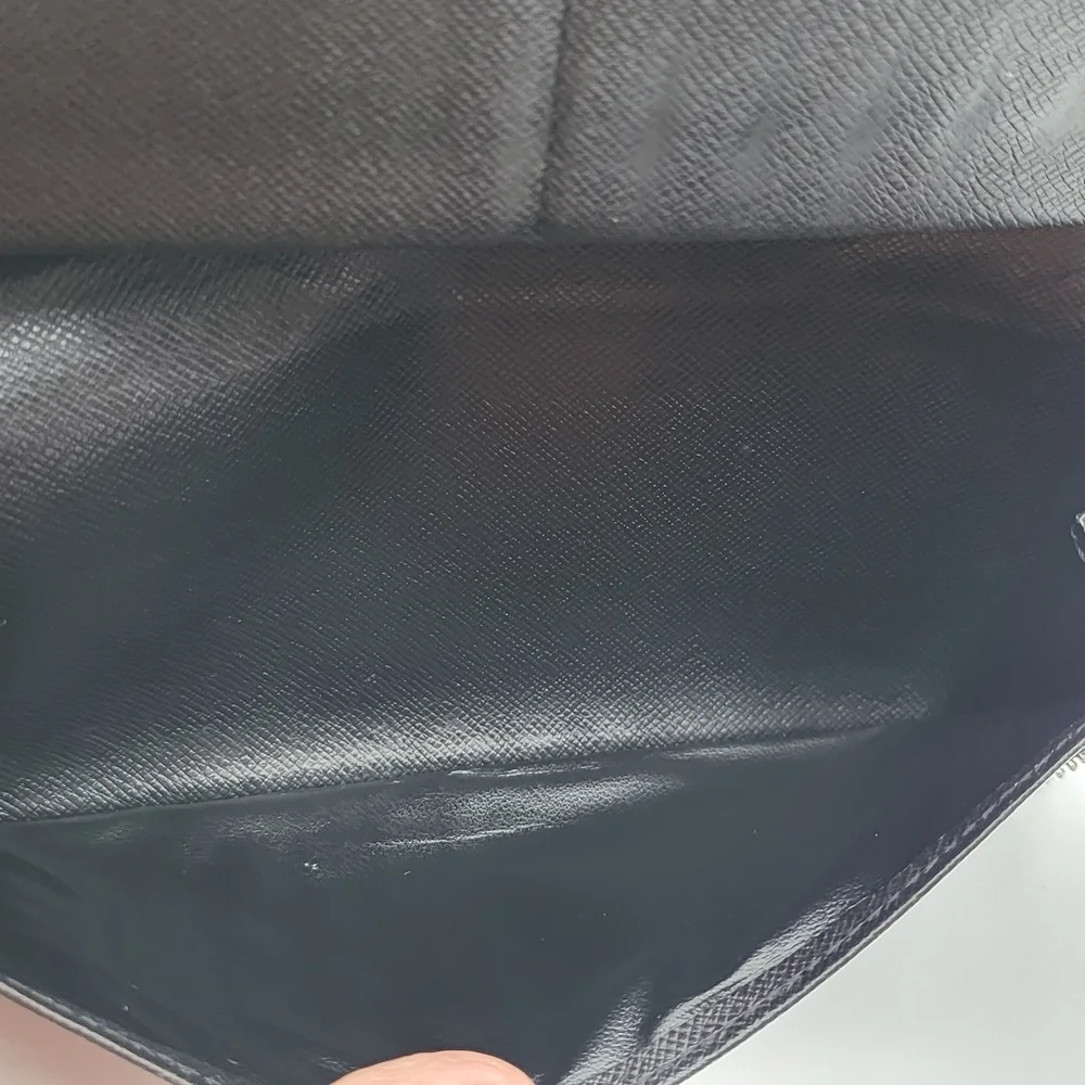 Louis Vuitton Damier Graphite Zippy Long Wallet Round Zip, Authentic..